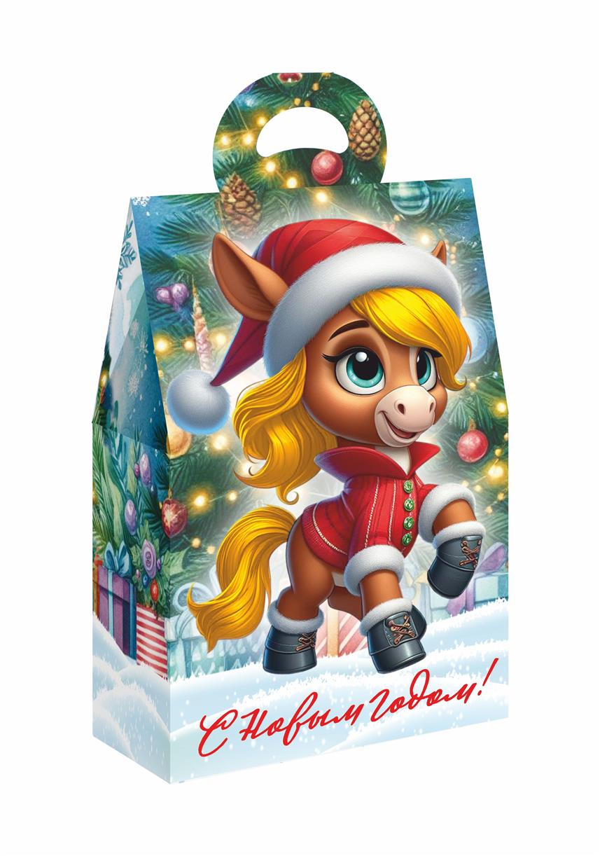 Коробка новогодняя подарочная Царевич, 172х95х275 (+63) мм — изображение 4